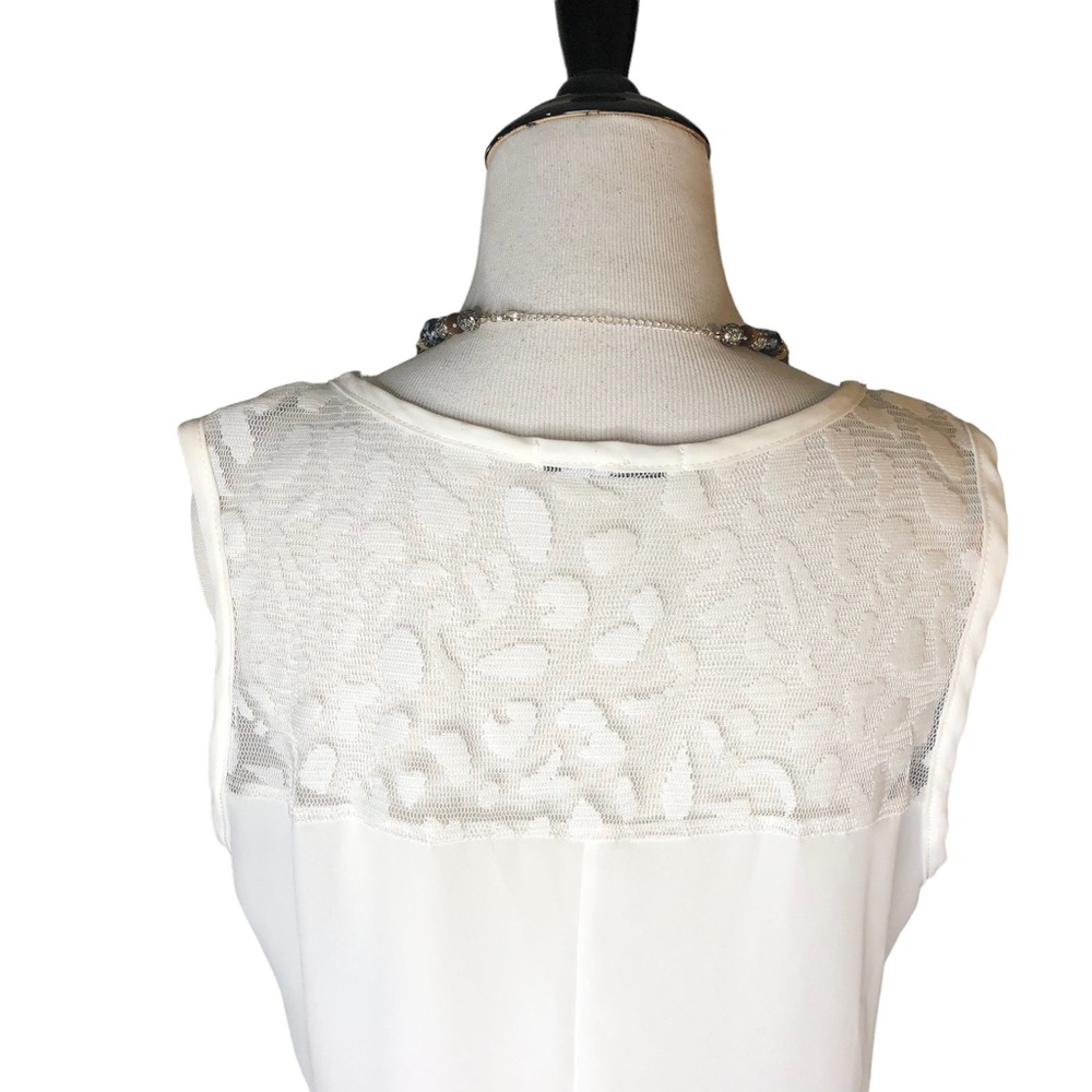 Beautiful Papaya Lovely Lace Tunic Top Sz M - Picture 3 of 8